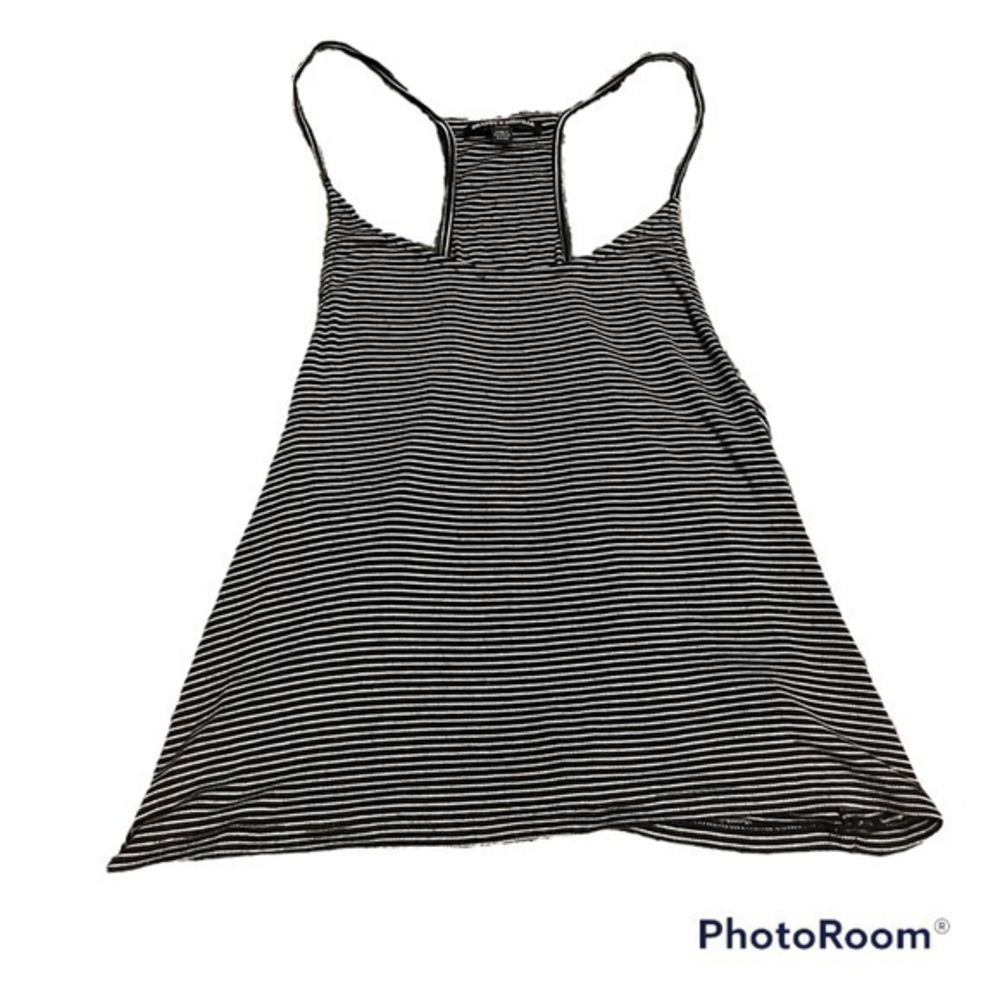 Cute casual black and white striped brandy Melville tank top